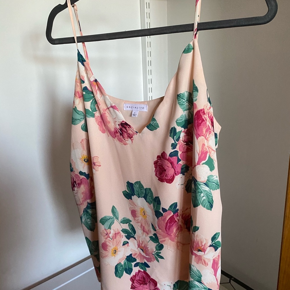 Floral Print Tank Top